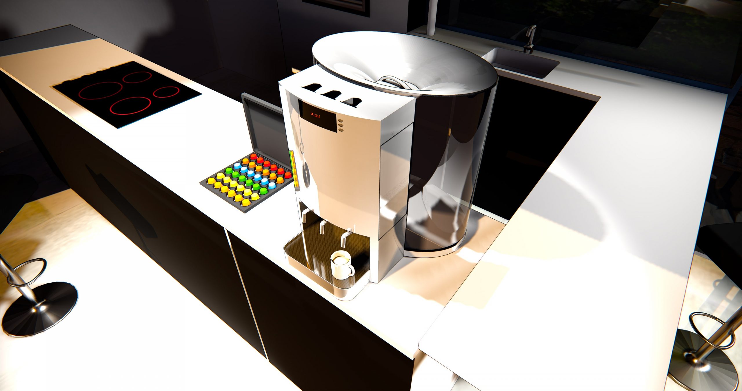 L'ino capsule par Frédéric TABARY, design de cafetière, design produit